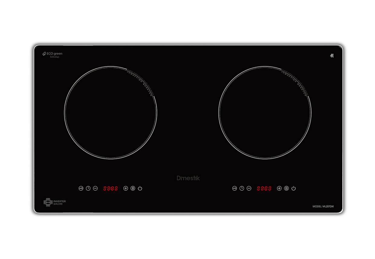 Bếp từ đôi Dmestik ML 207DKI ECO GREEN (Bo viền)